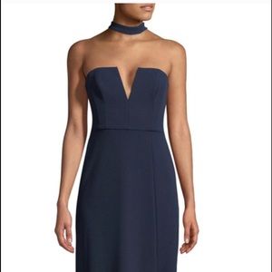 BCBG Navy evening gown with tags prom